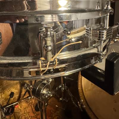 Ludwig No. 405 Aluminum Piccolo 3x13" 6-Lug Snare Drum with Keystone Badge 1968 - 1969 Chrome-Plated image 3