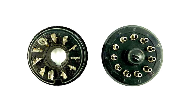 Amphenol 11-Pin Vintage Connectors for Hammond Organ / Leslie Speaker USA-Pair (Male & Female) image 1