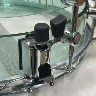 Spaun 7X14" Slotted Acrylic Snare Drum (314-1174) 2000's - Coke Bottle image 9