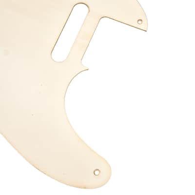 GuitarSlinger 50s Tele Pickguard Parchment 1-Ply image 5
