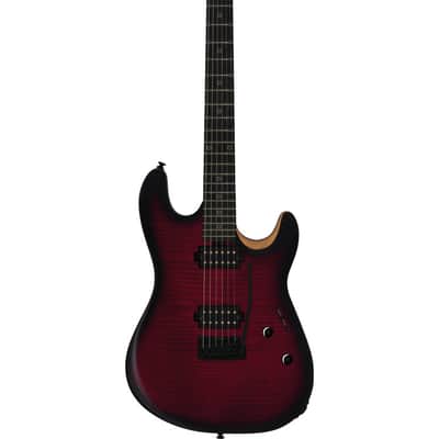 STERLING BY MUSIC MAN ST-RABEA-BFB-E2 Rabea Massaad - Rabea Massaad Blood Flame Burst image 1