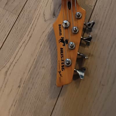 Sunn Fender Mustang Bass 1990s Black image 10