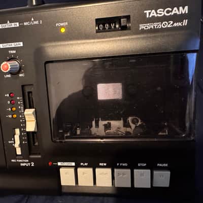 TASCAM Porta 02 mkII Ministudio 4-Track Cassette Recorder 2000s - Black image 3