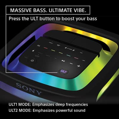 Sony ULT Tower 9 Bluetooth Karaoke Party Speaker w/Carrying Handle and Wheels image 9