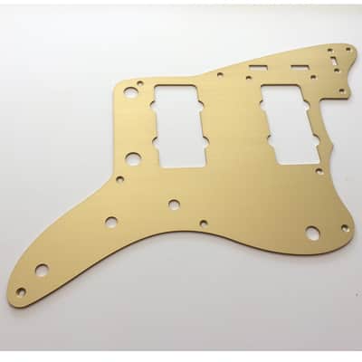 HERAD 9-hole Jazzmaster Pickguard. Gold Anodised Aluminium. 58/59 style. Anodized Scratchplate. image 4