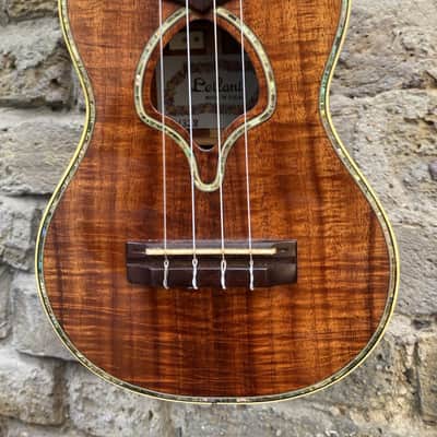 Leilani Hawaiian Koa Concert Ukelele Electric c2010 - Natural image 2