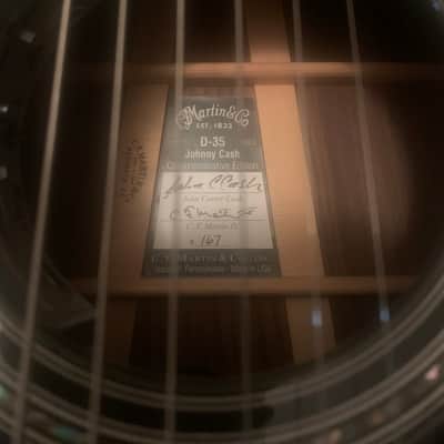 Martin D-35 Johnny Cash 2006 - Present - Black image 10