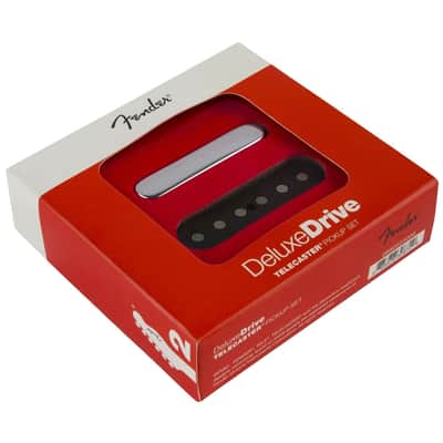 Fender Deluxe Drive Telecaster Pickups, Set of 2, Black and Chrome image 1