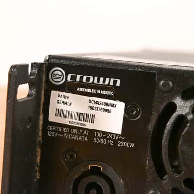 Crown DCi 4|2400N Four-Channel, 2400W @ 4Ω Power Amplifier with BLU link CG01Z0G image 10
