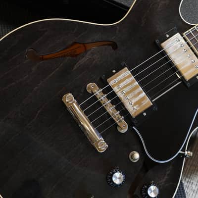 Minty! 2024 Gibson ES-339 Semi-Hollow Electric Guitar Trans Black Ebony + OHSC image 5
