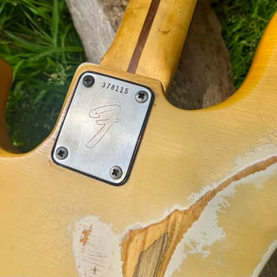 Vintage Fender Jazz Bass 1973 - Tuxedo Appointments Olympic White w Black Guard, Black Binding and Blocks image 23