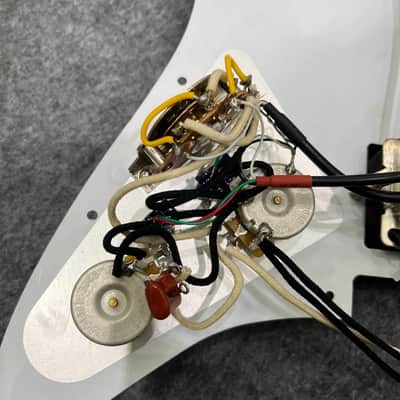 HH White Pearl Stratocaster Strat Style Guitar Pickguard image 6