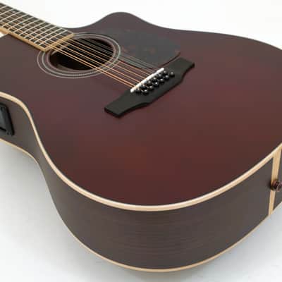 Larrivee DV-03RE Custom 12 Strings Dreadnought Cutaway Guitar Molasses image 4