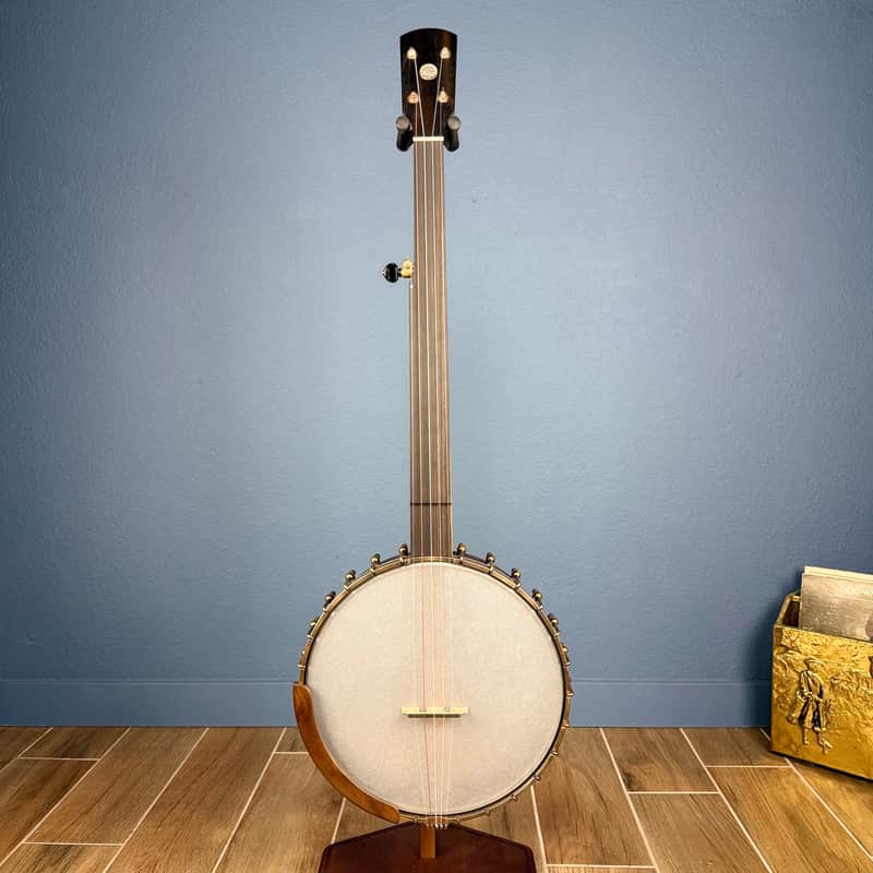 Ode Fretless Walnut Magician Nylon 5-String Openback Banjo 12" image 1