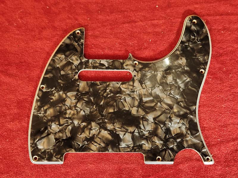 Fender Custom Shop Telecaster Pickguard Black Pearloid image 1
