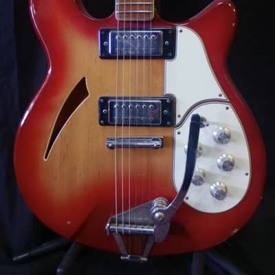 Salem Semi-Hollow Electric Guitar 1970s MIJ Burst *** FREE SHIPPING *** image 2