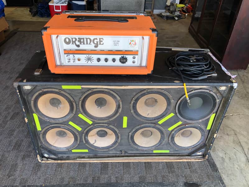 Ampeg SVT Vintage 8x10" Bass Cabinet Working and rolling case image 1