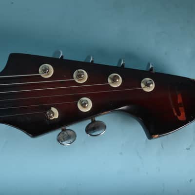 Teisco Del Rey ET-230 Sharkfin Electric Guitar Silvertone K2L Tobacco Burst image 22
