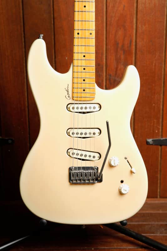 Godin Progression Trans Cream Solidbody Electric Guitar Pre-Owned image 1