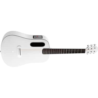 Lava Music L9200007 ME Play 36” Acoustic / Electric Guitar With Gig Bag, Frost White image 1