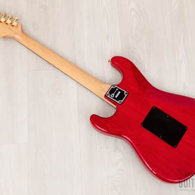 1991 Charvel by Jackson CST-060-SSH Superstrat S-Style See-Through Red w/ Case, Japan image 12
