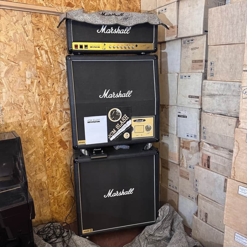 1996 Marshall JCM Slash Signature 2555SL Full Stack Guitar Amplifier Complete image 1