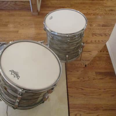 Vintage Ludwig Super Drums, Sky Blue Pearl, Date Stamped 1967 - Outstanding! image 14