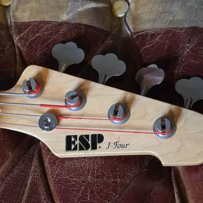 ESP Jazz Bass J-Four Sunburst Ex-Artist Studio Pro Bass Guitar MIJ Japan image 4