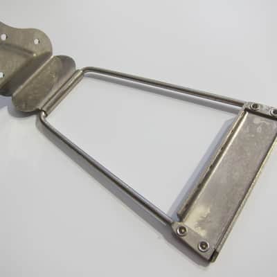 Harmony & Silvertone Archtop & Flat Top Guitar Tailpiece Authentic Vintage Part Circa-1950s-1960s-Nickel Silver image 4
