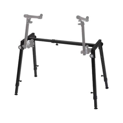 QUIK LOK - WS421 Multifunctional Heavy-Duty Workstand - Height and Width Adjustable Steel Frame for Keyboards, Digital Pianos, and Audio Mixers, Black image 4