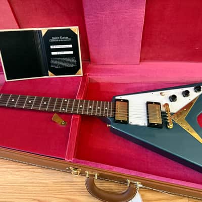 Gibson Custom Shop '58 Korina Flying V Reissue 2023--Pelham Blue--Dead Mint image 2
