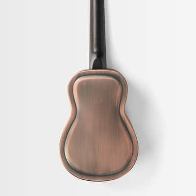 Kala Brushed Copper Baritone Resonator Ukulele with Bag image 2