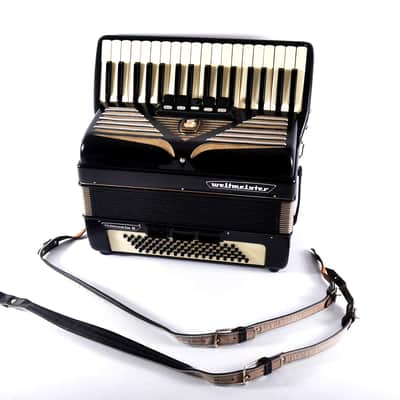 TOP German Made Piano Accordion Weltmeister Manuela II - 80 bass, 8 reg. (5+3) + Hard Case & Shoulder Straps ~ Akkordeon image 14