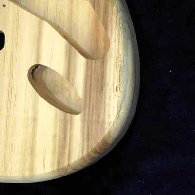 Aged Barnwood Pine Strat Style body - 2lbs12oz #3685 *IMPORT CHARGES INCLUDED image 5