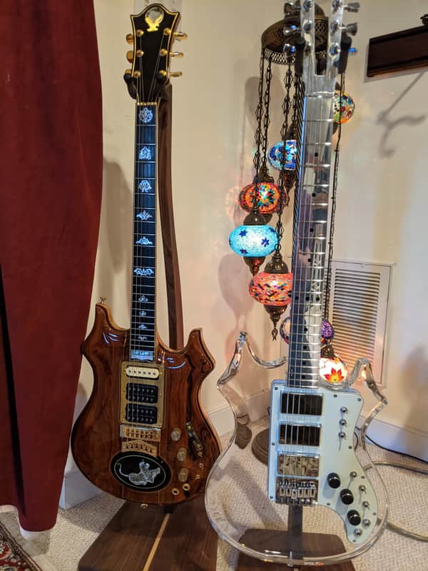 Electrical Guitar Company 2019 Jerry Garcia "Tiger" Acrylic Hybrid OBEL Aluminum Neck image 1