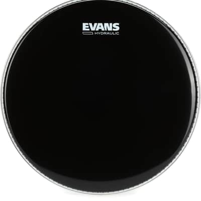 Evans Hydraulic Black Drumhead - 13 inch image 1