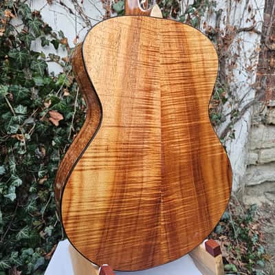 Wilhelm Guitars Curly Koa, Curly Sinker Redwood Small Jumbo Acoustic Guitar image 1