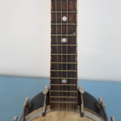 Vintage Antique 1930s Ukulele Uke Banjolele Banjo Mandolin Frying Pan Shaped Shaped Relic Slingerland Missing Bridge Project image 5