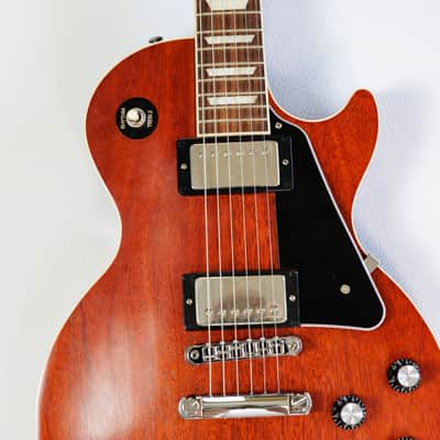 Gibson Les Paul Traditional Pro V Satin Mahogany Top 2020 - Satin Wine Red image 4