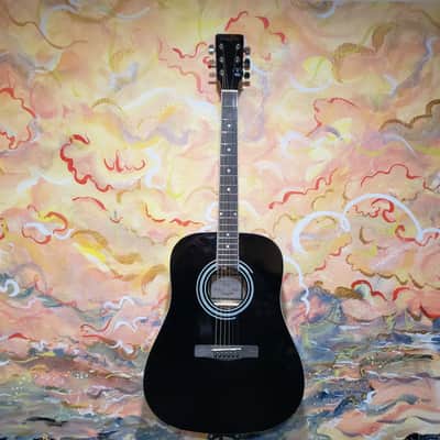Zager Easy Play 5001PK BK Dreadnought Acoustic Guitar (Used) image 1