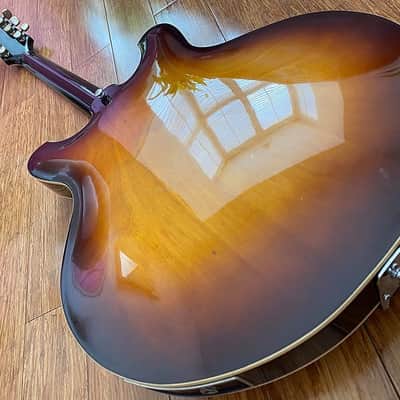 Yamaha Vintage Japanese 1970's SA-60 Sunburst Hollowbody w/ OHSC image 3