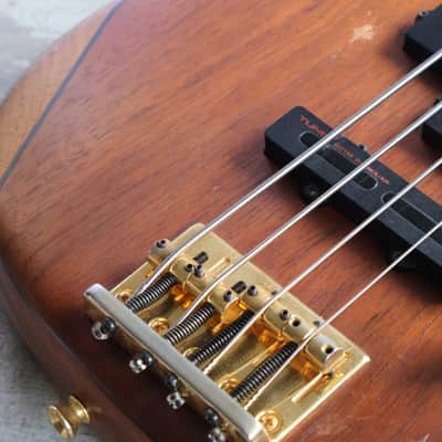 1980's TUNE "Bass Maniac" Japan TBC-4  25-Fret Bass Guitar (Natural Stain) image 4