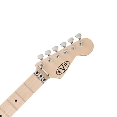 EVH Striped Series Electric Guitar, Red with Black Stripes, 5107902503 image 3