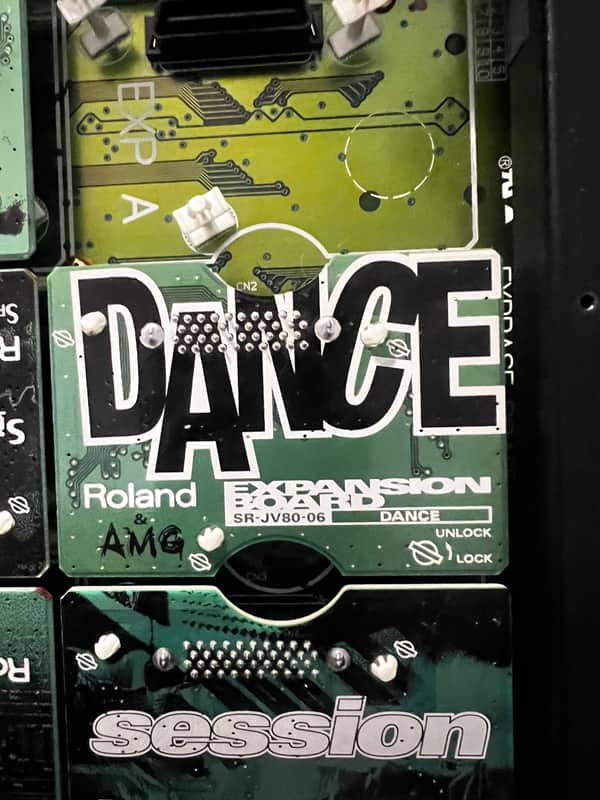 Roland SR-JV80-06 Dance Expansion Board 1990s - Green image 1