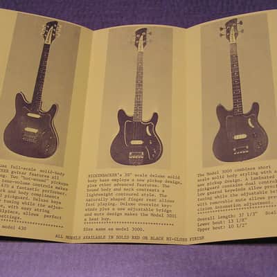 1971 Rickenbacker guitar bass flyers Innovations Solid Bodies 331 331LS 430 470 3000 3001 image 6