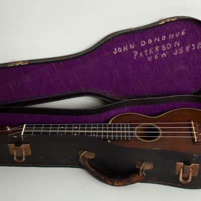 C. F. Martin Style 3 Soprano Ukulele, c. 1939, original black chipboard case. image 10