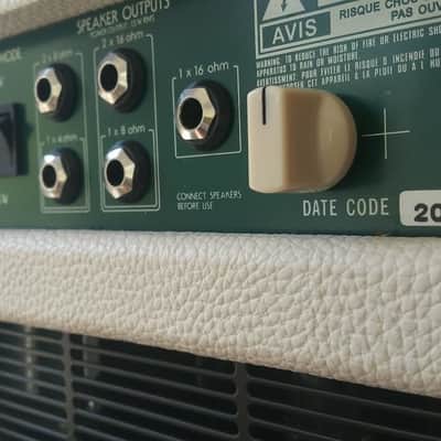 Keeley Modified Ibanez Tube Screamer TSA15H 15w/5w Amp Head White/Green/Blue image 5