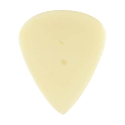 Camel Bone Guitar Or Bass Pick - 3.0 mm Ultra Heavy Gauge - 351 Groove Shape - Natural Finish Handmade Specialty Exotic Plectrum - 1 Pack New