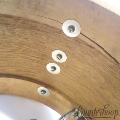 *Slingerland 13x9" Ride Tom Drum Vintage 50s 3Ply African Mahogany Gold Sparkle* image 10