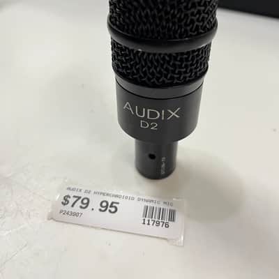 Audix D2 Hypercardioid Dynamic Drum / Instrument Microphone 2010s - Black image 1